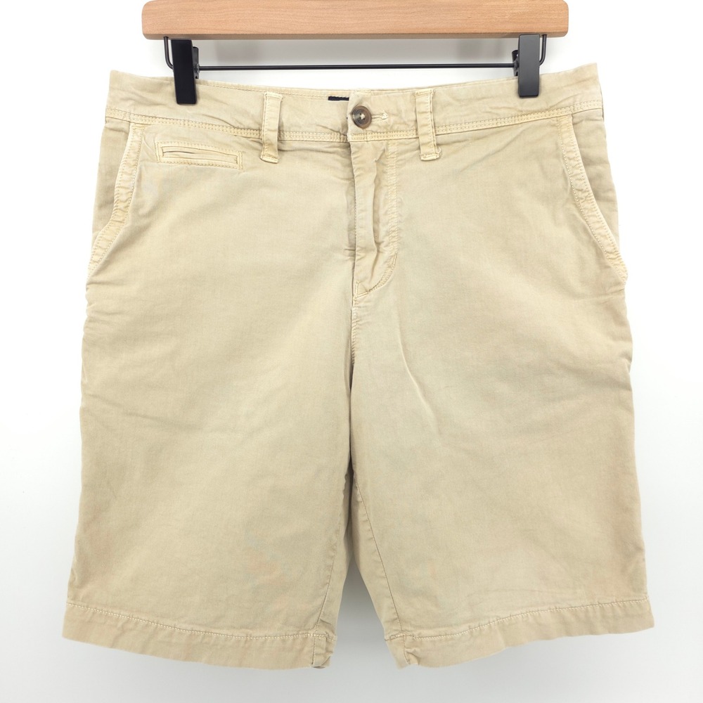 American Eagle Mens Slim Chino Shorts 30 Khaki Tan Extreme Flex Stretch Casual